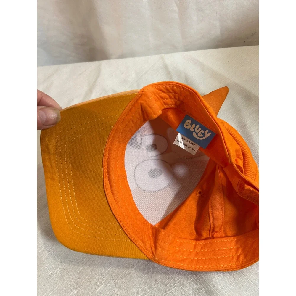 Bluey Bingo Baseball Cap OSFM Orange 3D Ears Kids Hat